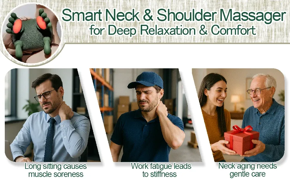 Masseur bionique de cou, utilisation au quotidien
