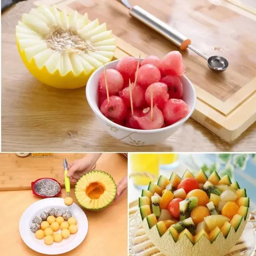 Scoop Ballers - Dispositif de découpe et de sculpture pour fruits et légumes 2