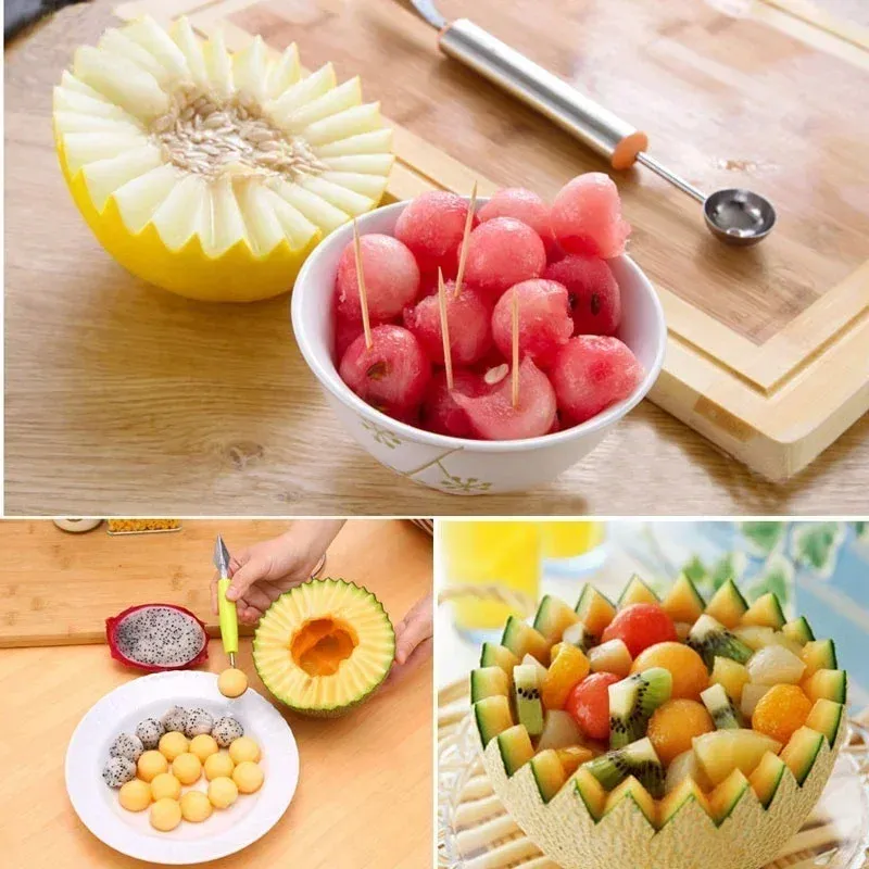 Présentation de fruits décorés