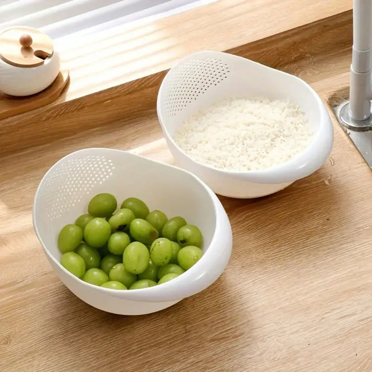 Passoire en silicone, accessoire polyvalent de cuisine