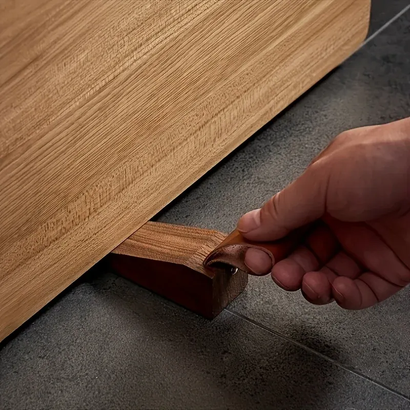 Butoir de porte décoratif en bois massif