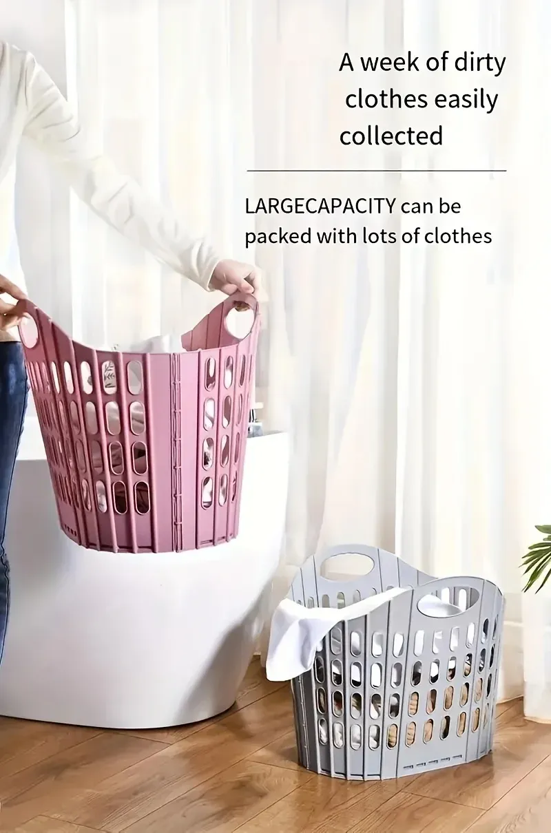 Panier à linge pliable en situation