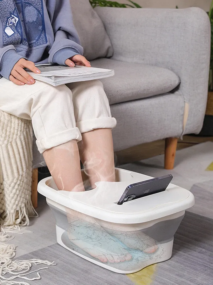 Bain de pieds pliable, utilisation au quotidien