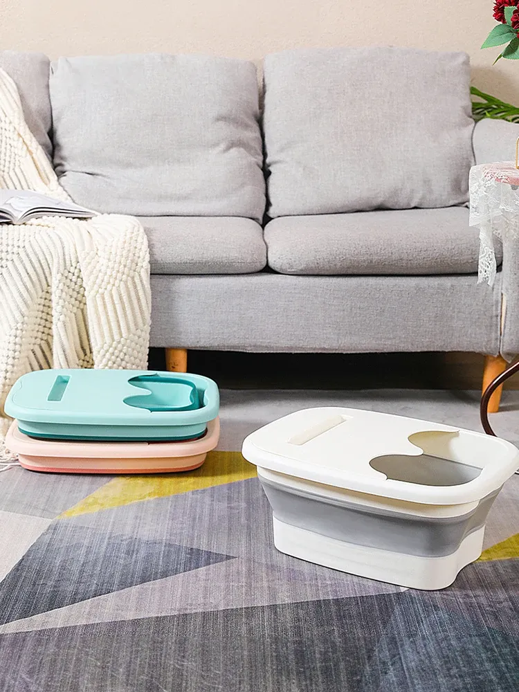 Bain de pieds pliable, finitions