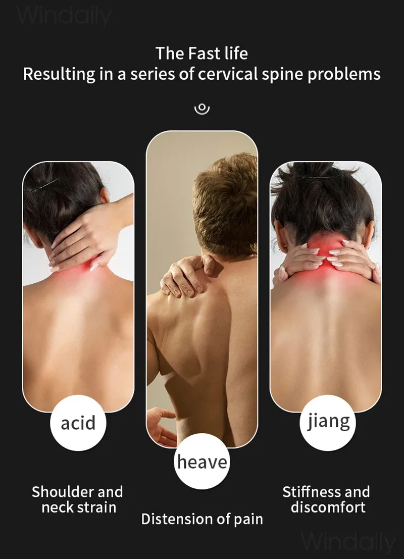 Masseur de cou portable, ergonomie