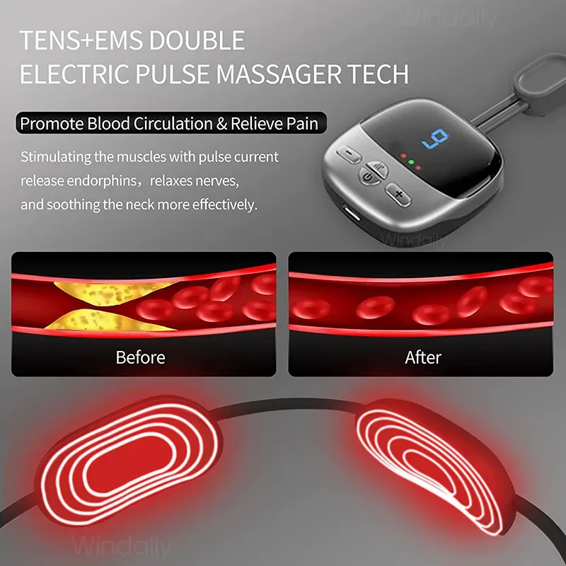 Masseur de cou portable, finitions