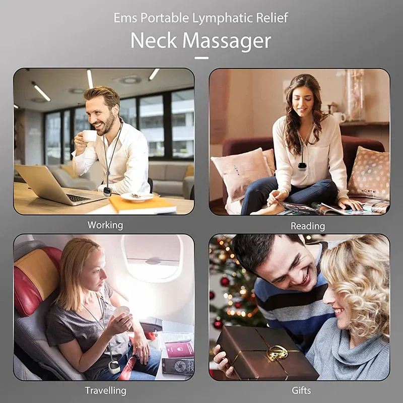 Masseur de cou portable, finition premium