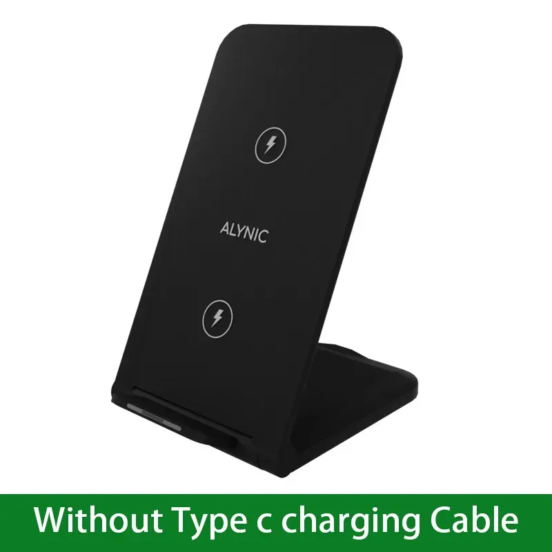 Station de recharge sans fil pliable pour iPhone 15, 14, 13, 12, 11 Pro Max et Samsung, Xiaomi, avec support de téléphone et charge rapide 9