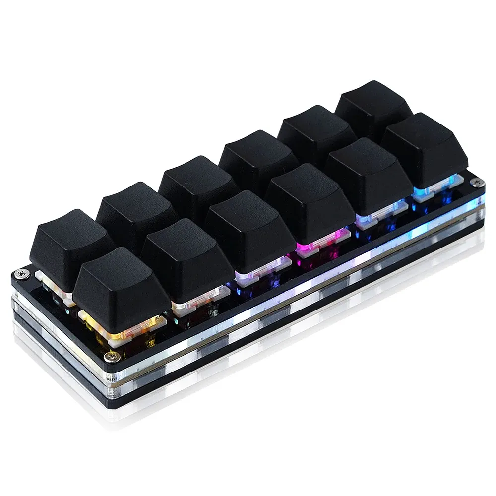 Mini clavier de jeu mécanique à 12 touches, clavier à une main, filaire USB-C, compatible OSU!, programmable et à commutateurs interchangeables à chaud