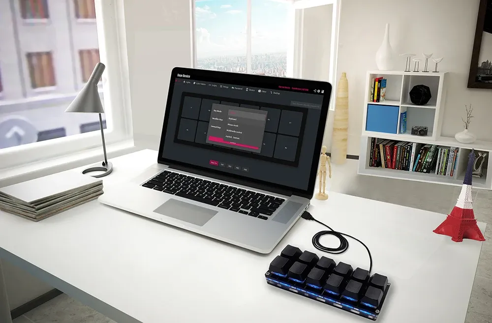 Mini clavier de jeu, finition