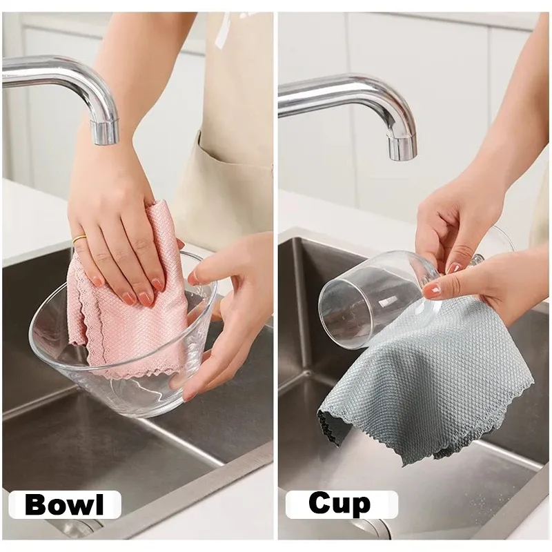 Détail du motif écailles de poisson du chiffon microfibre