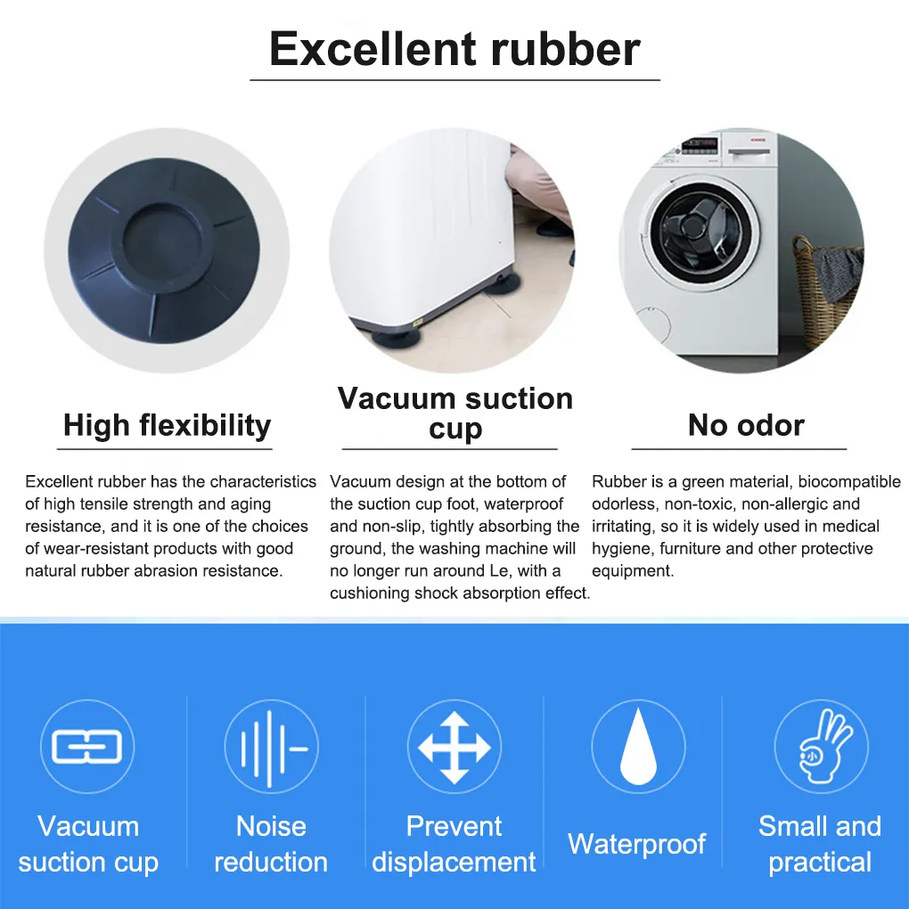 Coussinets anti-vibration pour lave-linge