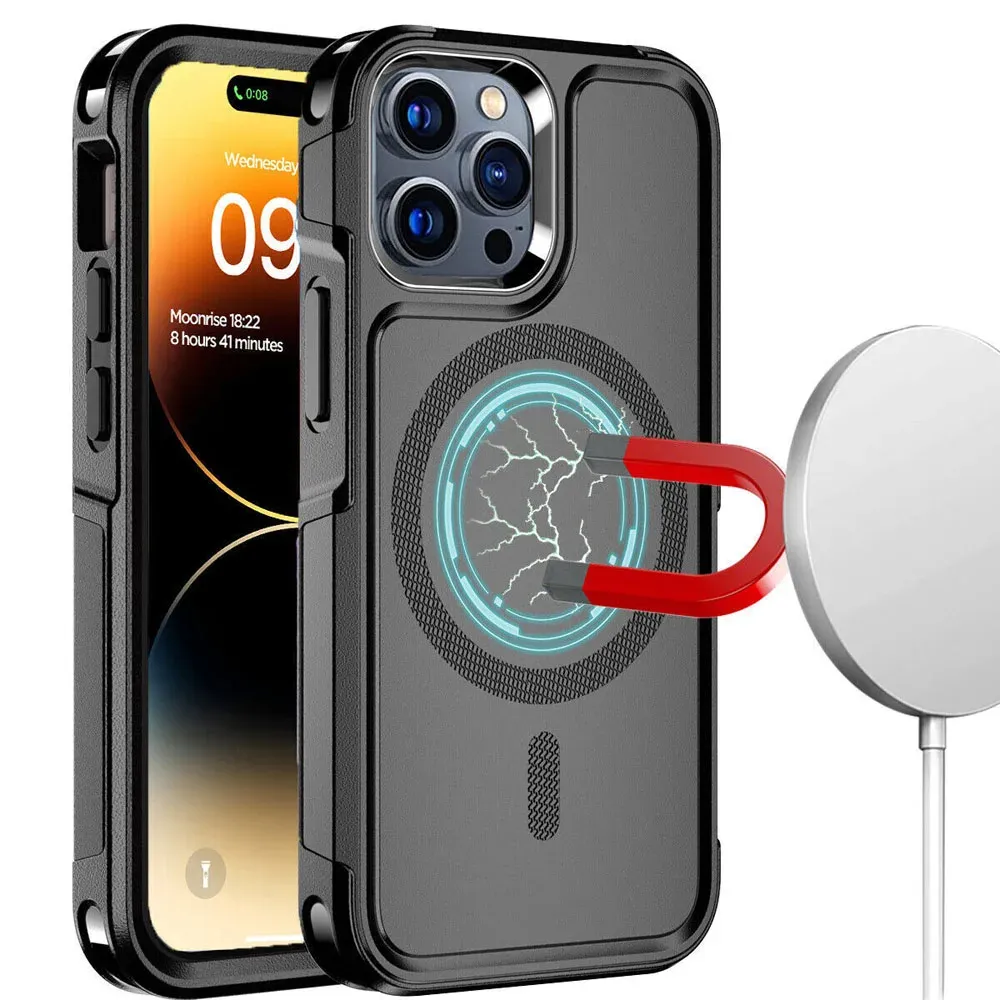 Vue détaillée de la coque MagSafe mate