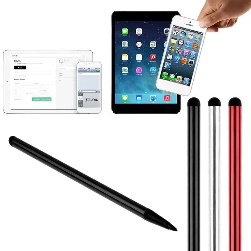 Stylet universel 3-en-1 pour écran tactile (lot de 1 à 3) compatible iPhone, iPad, Samsung, Xiaomi et tablettes 3