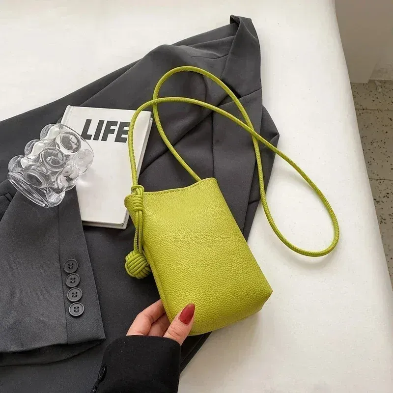 Petit sac à bandoulière en cuir pour femme, compatible smartphone 12