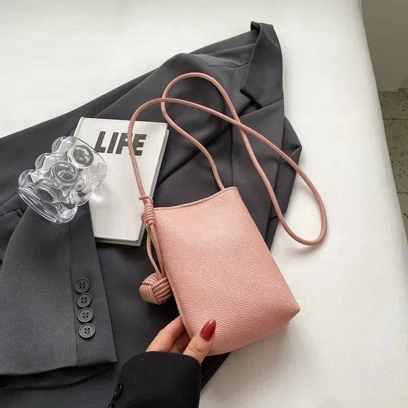 Petit sac à bandoulière en cuir pour femme, compatible smartphone 13