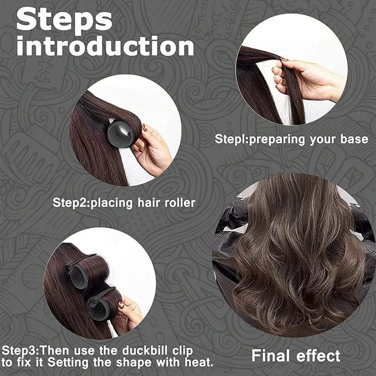 Accessoires de coiffure DIY pour boucles et volume