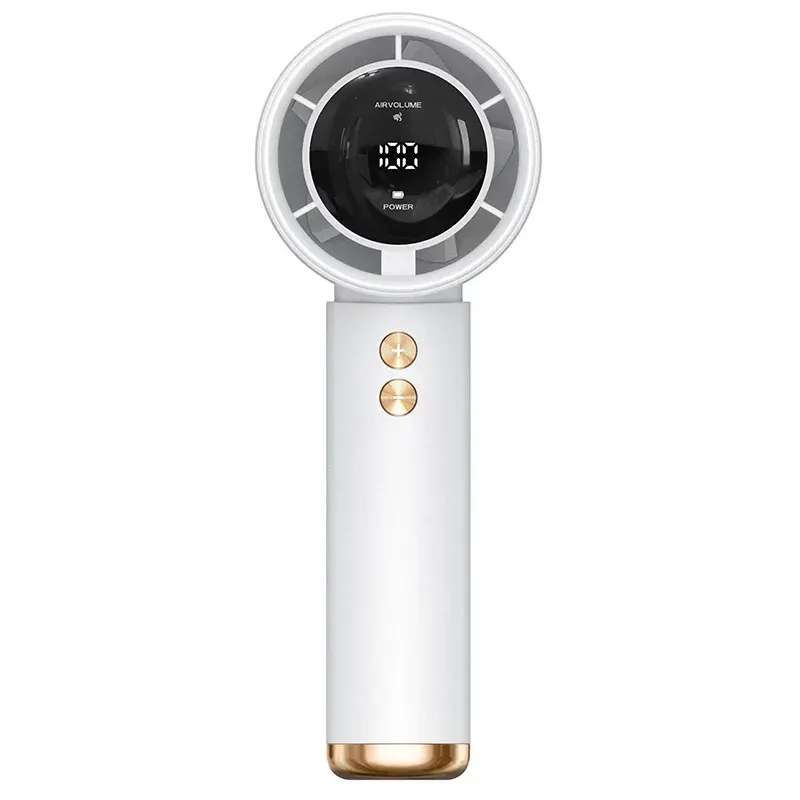 Ventilateur portable rechargeable par USB avec écran LED, fonctionnement silencieux pour usage en extérieur 8