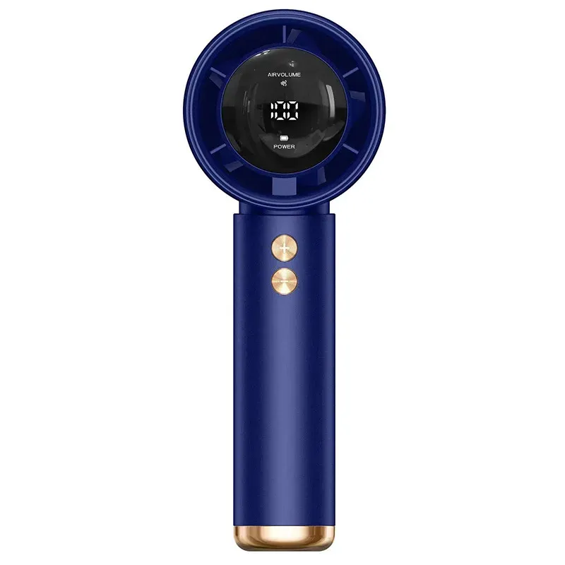 Ventilateur portable rechargeable par USB avec écran LED, fonctionnement silencieux pour usage en extérieur 9