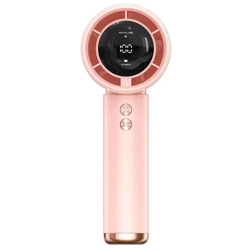 Ventilateur portable rechargeable par USB avec écran LED, fonctionnement silencieux pour usage en extérieur 7