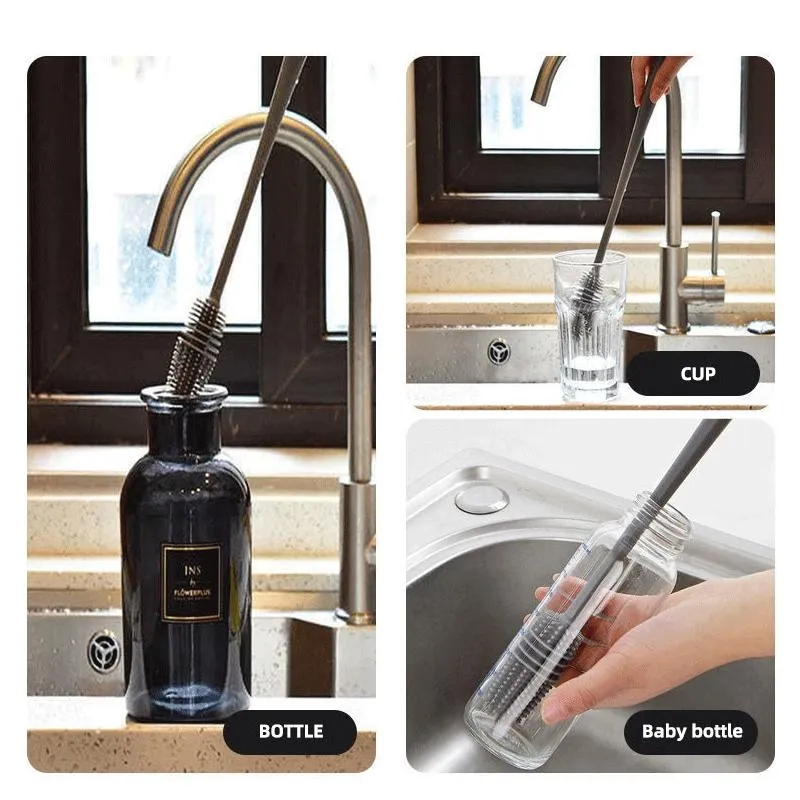 Brosse en silicone pour verres à vin