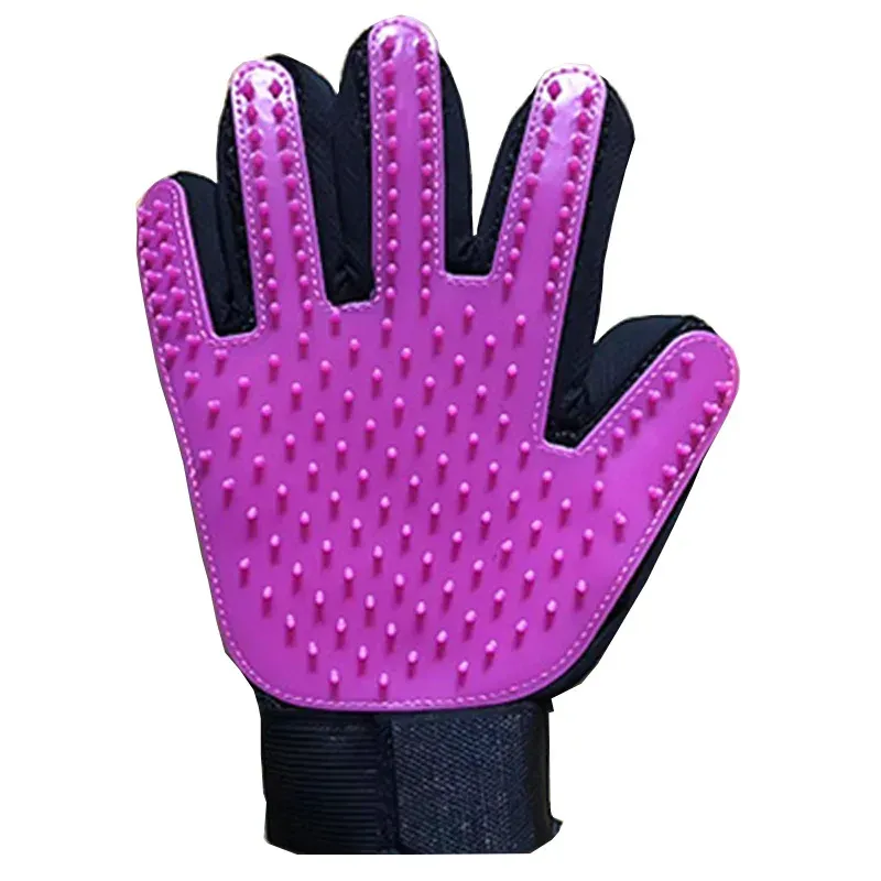 Gant de toilettage pour chat, 1 pièce, brosse pour animaux de compagnie, pour enlever les poils de chien et de chat, peignes de nettoyage, gants de massage 7