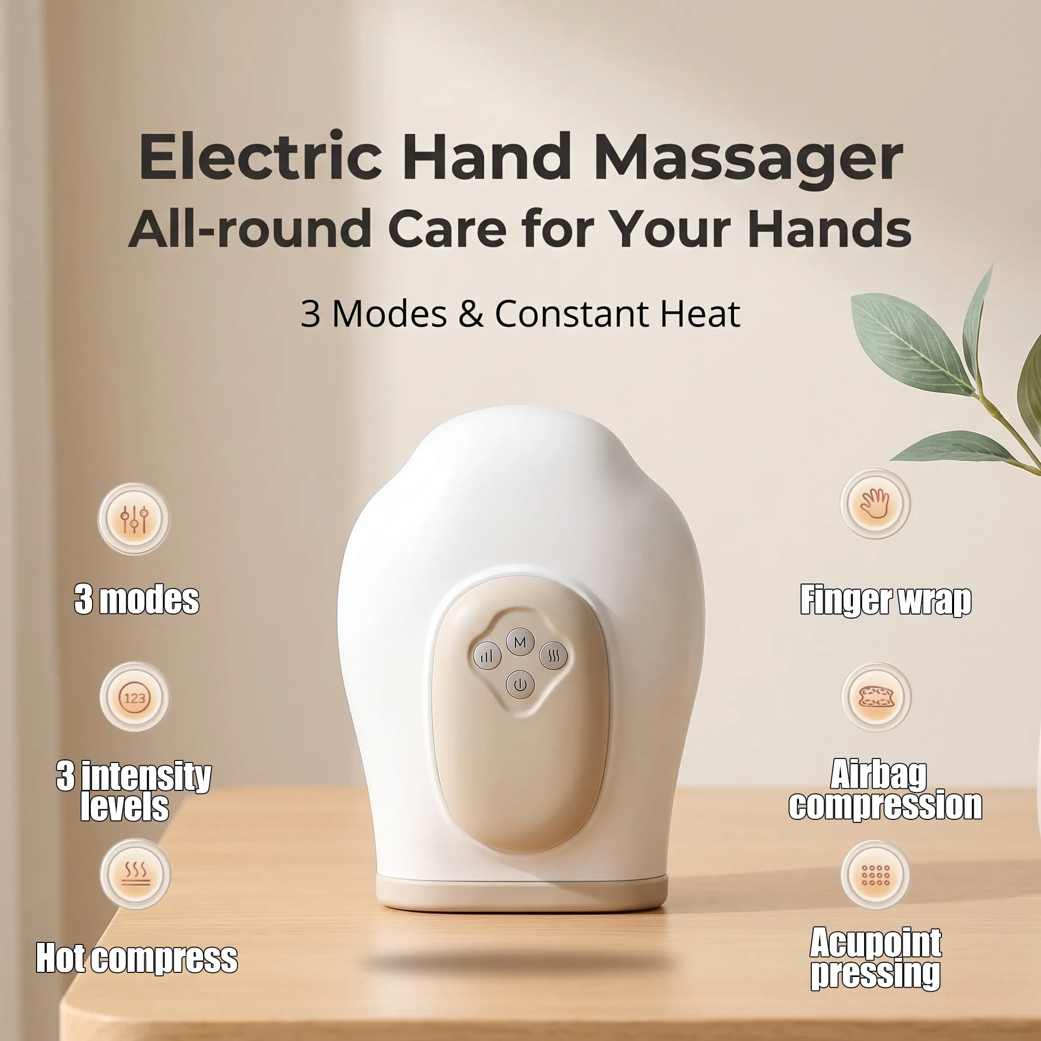 Masseur de mains à compression pneumatique, gant vibrant pour la détente des muscles des mains, massage des doigts, du poignet et de la paume 6