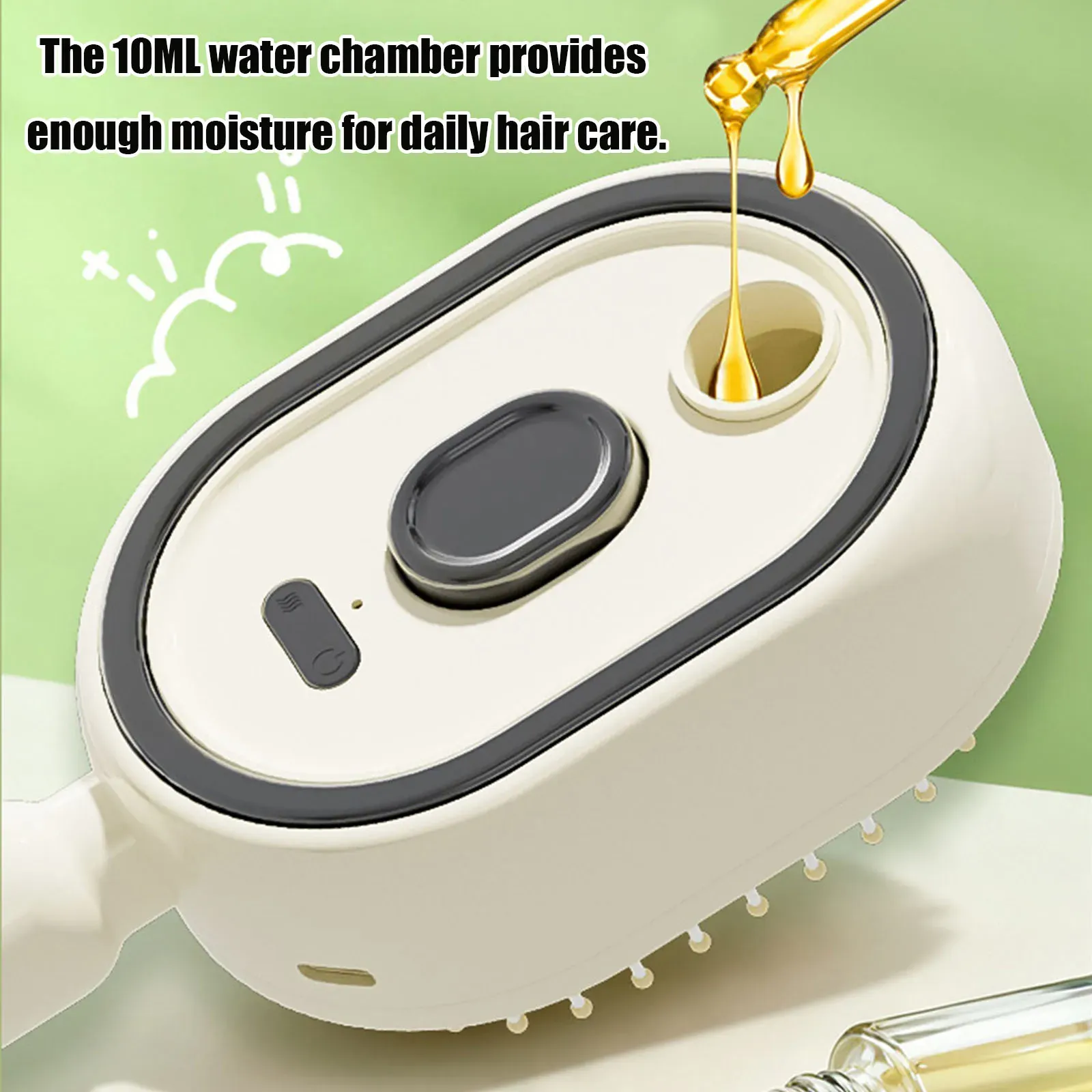 Brosse électrique à vapeur avec pulvérisation d'eau, rechargeable par USB-C, pour démêler, lisser, coiffer et dompter les frisottis 4