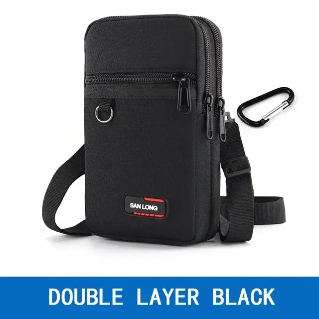 Sac banane étanche à ceinture pour l'extérieur, simple ou double couche, avec pochette pour téléphone, pour hommes et femmes, idéal pour le camping et la chasse 10