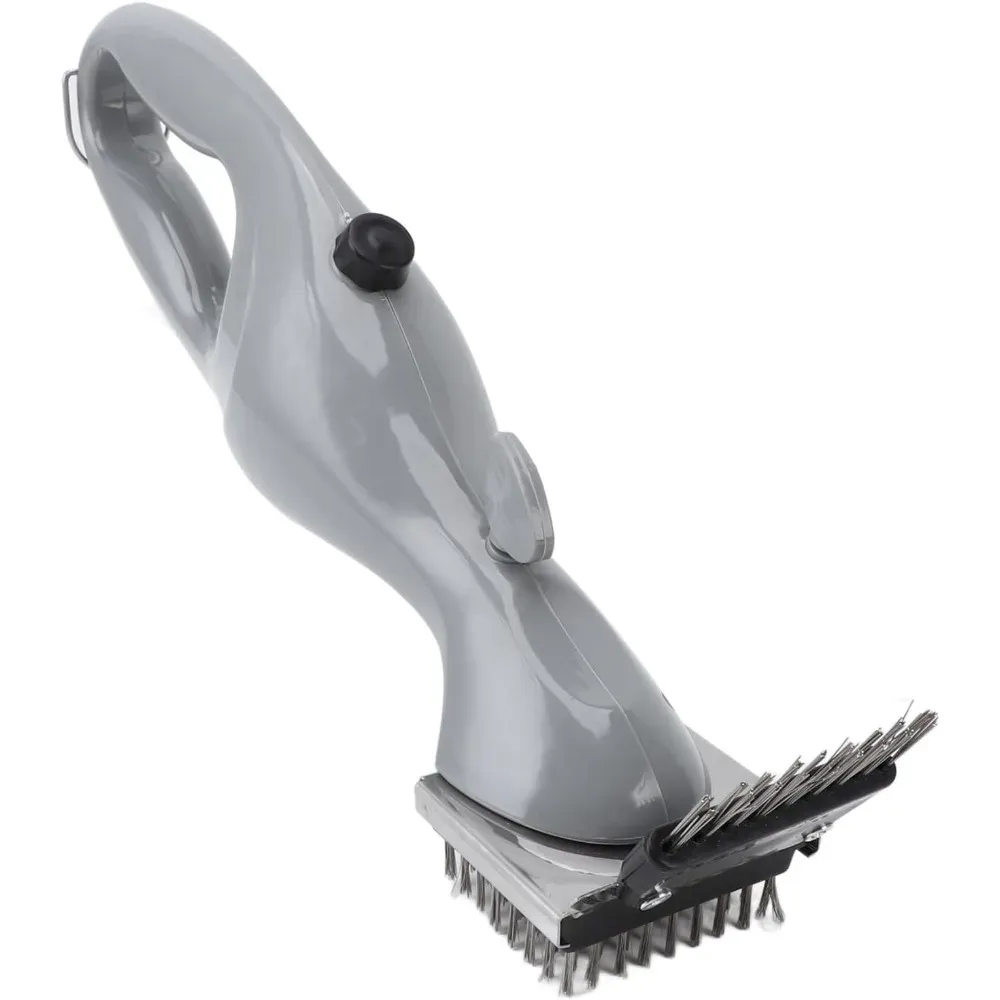 Brosse de nettoyage à pulvérisation d'eau pour gril, brosse vapeur portable en acier inoxydable 8