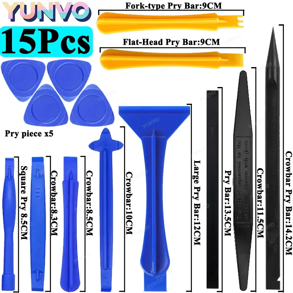 Kit d'outils de réparation professionnel pour téléphone portable : tournevis de précision pour iPhone et Android, outil de démontage multifonction 7