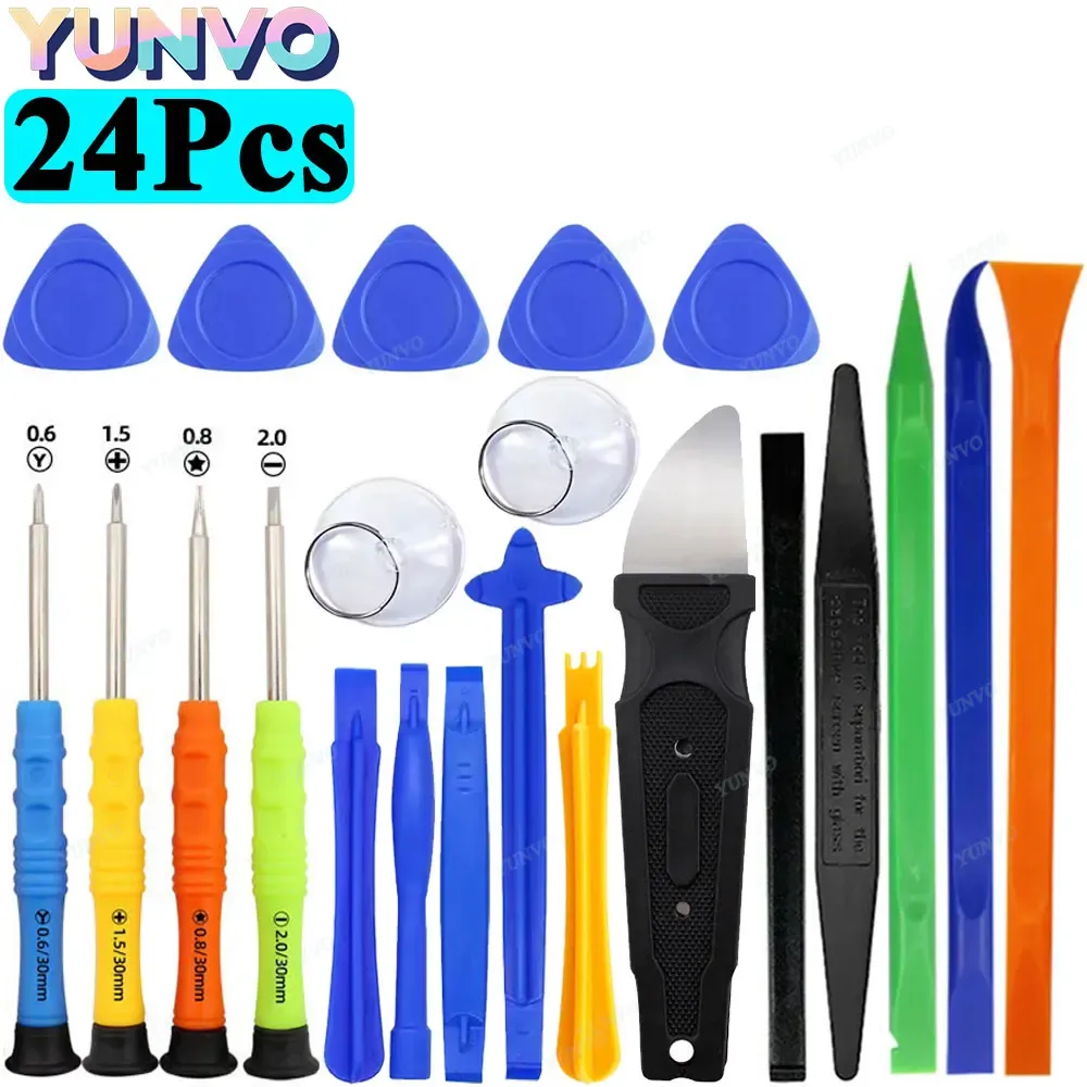 Kit d'outils de réparation professionnel pour téléphone portable : tournevis de précision pour iPhone et Android, outil de démontage multifonction 14