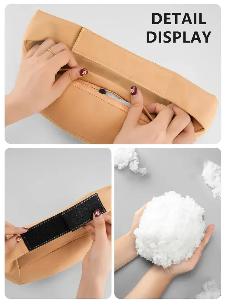 Coussin d'appui-tête en mousse à mémoire de forme, ambiance lifestyle
