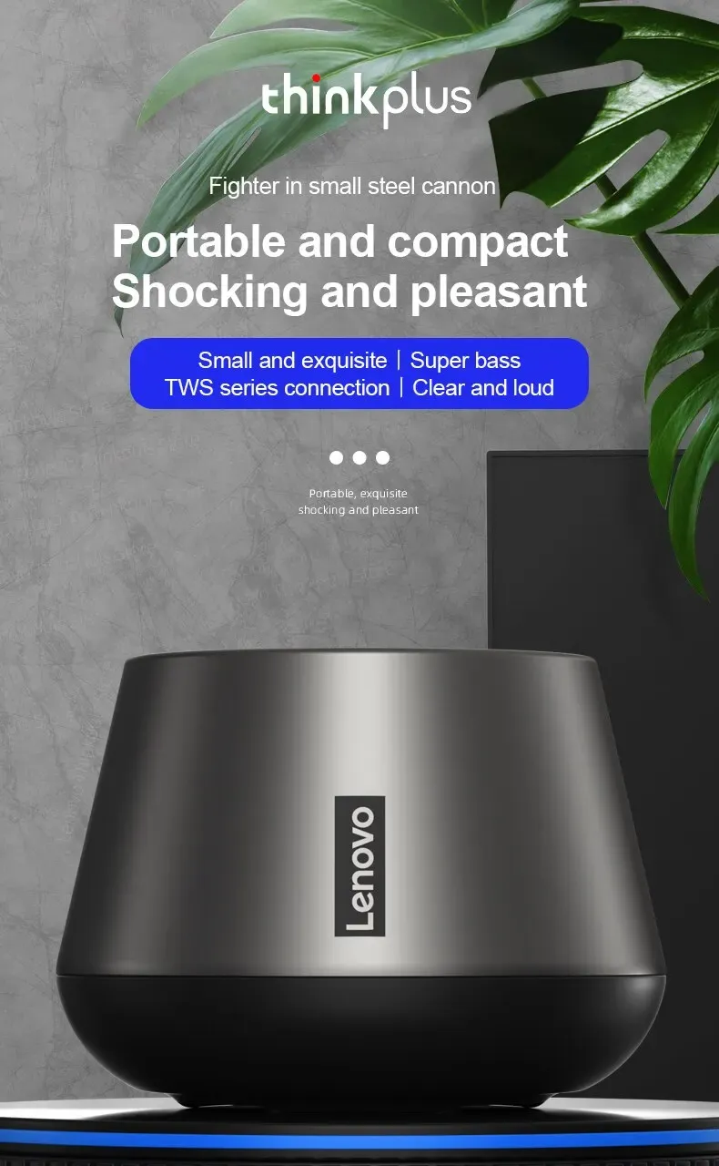 Design élégant de l'enceinte Lenovo K3 Pro