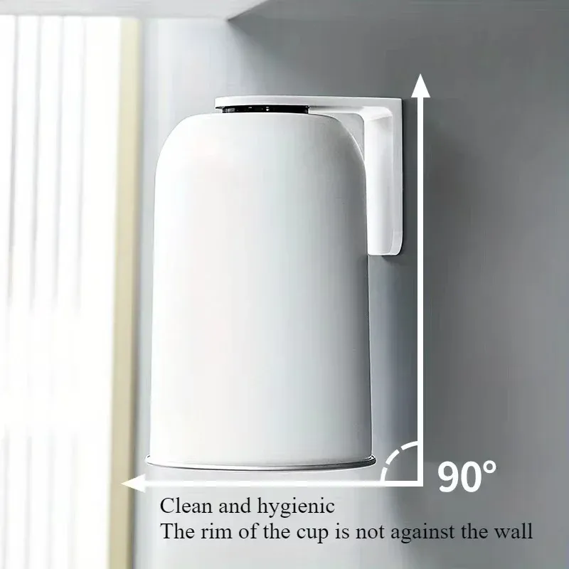Gobelet magnétique en acier inoxydable 304 pour bain de bouche, porte-brosses à dents mural sans perçage, grande capacité 6