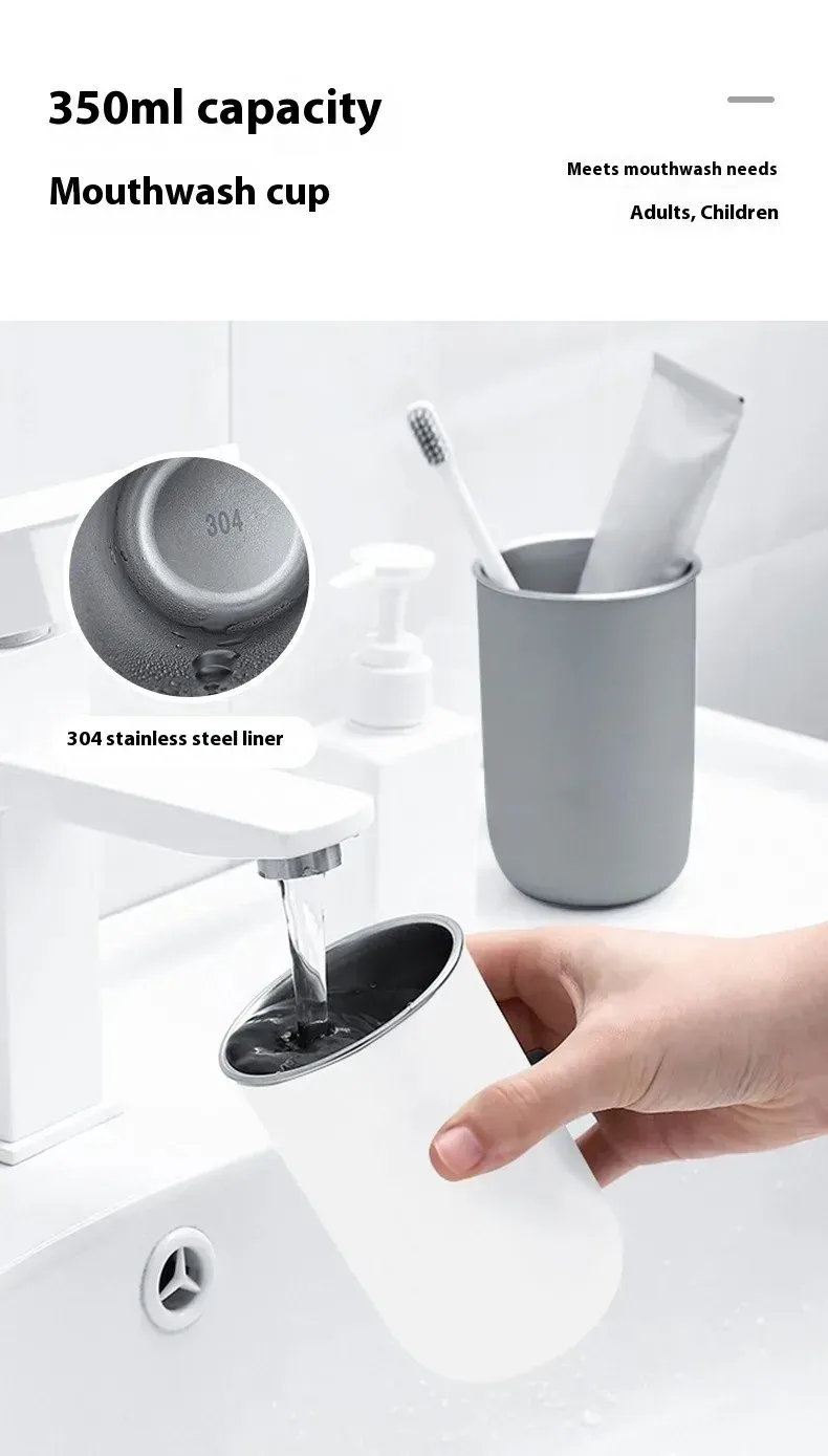 Gobelet à bain de bouche au design épuré