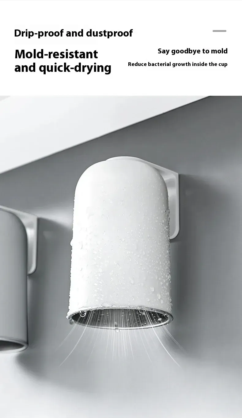 Ambiance de salle de bain avec gobelet magnétique