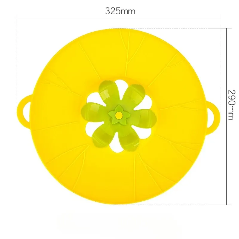 Couvercle anti-débordement en silicone, détail de finition