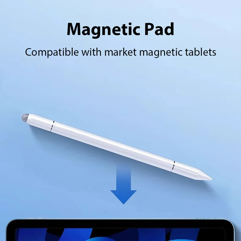Stylet universel magnétique 3 en 1 pour Android et iOS, stylo capacitif pour écran tactile, compatible téléphone, tablette, iPhone et iPad 3