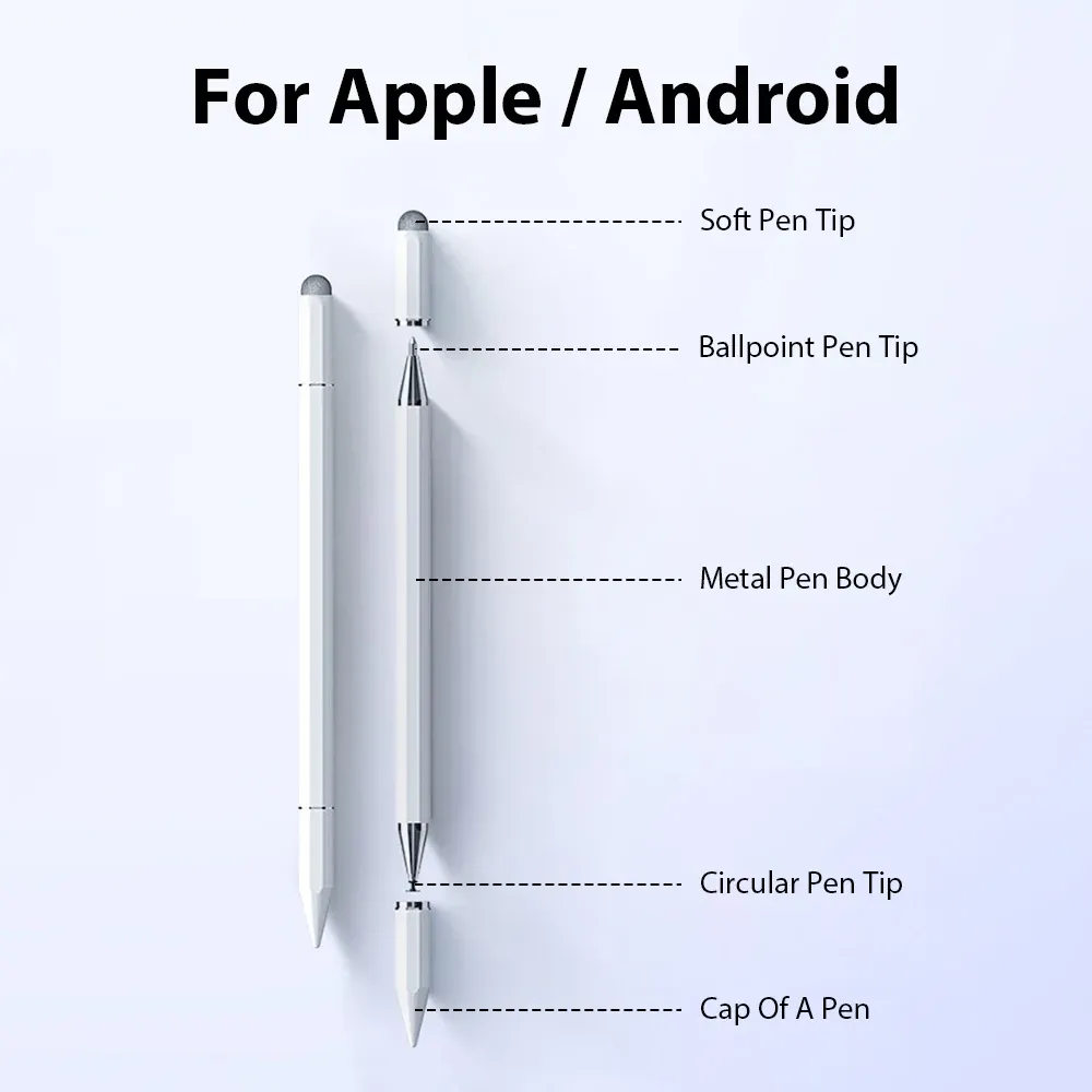 Stylet universel magnétique 3 en 1 pour Android et iOS, stylo capacitif pour écran tactile, compatible téléphone, tablette, iPhone et iPad 7