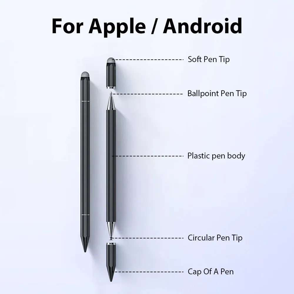Stylet universel magnétique 3 en 1 pour Android et iOS, stylo capacitif pour écran tactile, compatible téléphone, tablette, iPhone et iPad 8