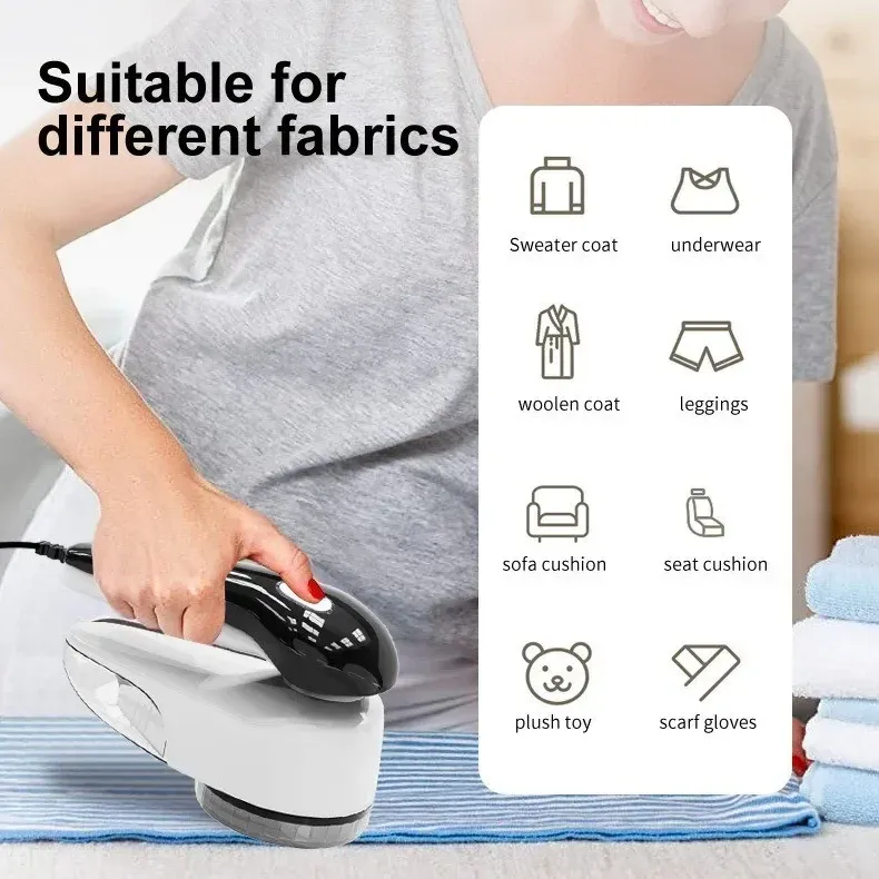 Rasoir anti-bouloches électrique rechargeable et portable pour vêtements et tissus 2