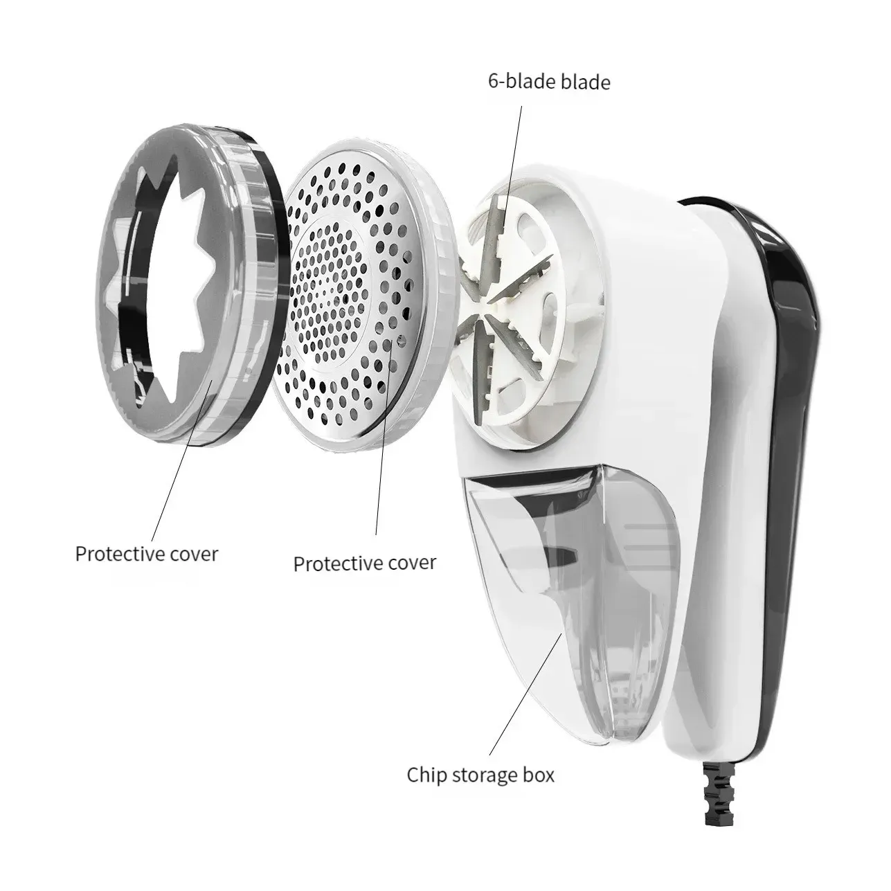 Rasoir anti-bouloches électrique rechargeable et portable pour vêtements et tissus 4