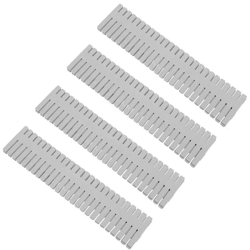 Séparateurs de tiroirs réglables, lot de 4, organisateurs polyvalents pour sous-vêtements, chaussettes, cosmétiques et petits articles 8
