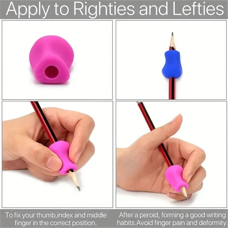 Poignée ergonomique pour stylo en situation