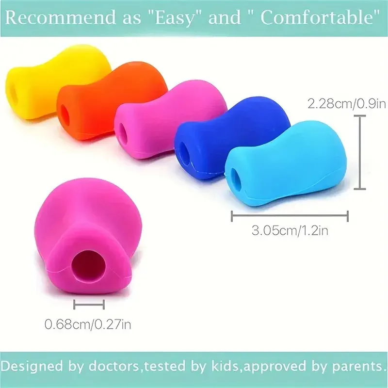Poignée ergonomique pour stylo, détail de la prise