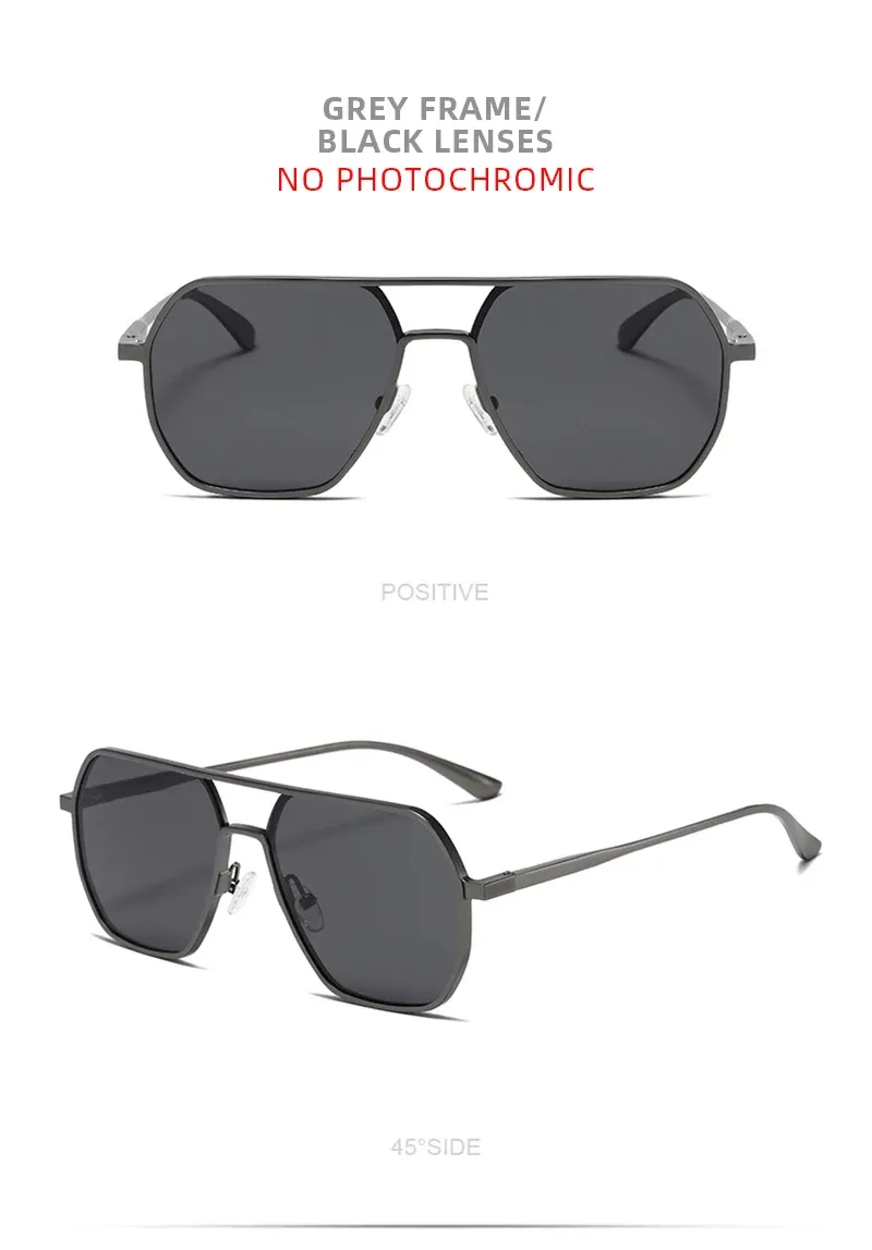 Lunettes de soleil photochromiques, style moderne
