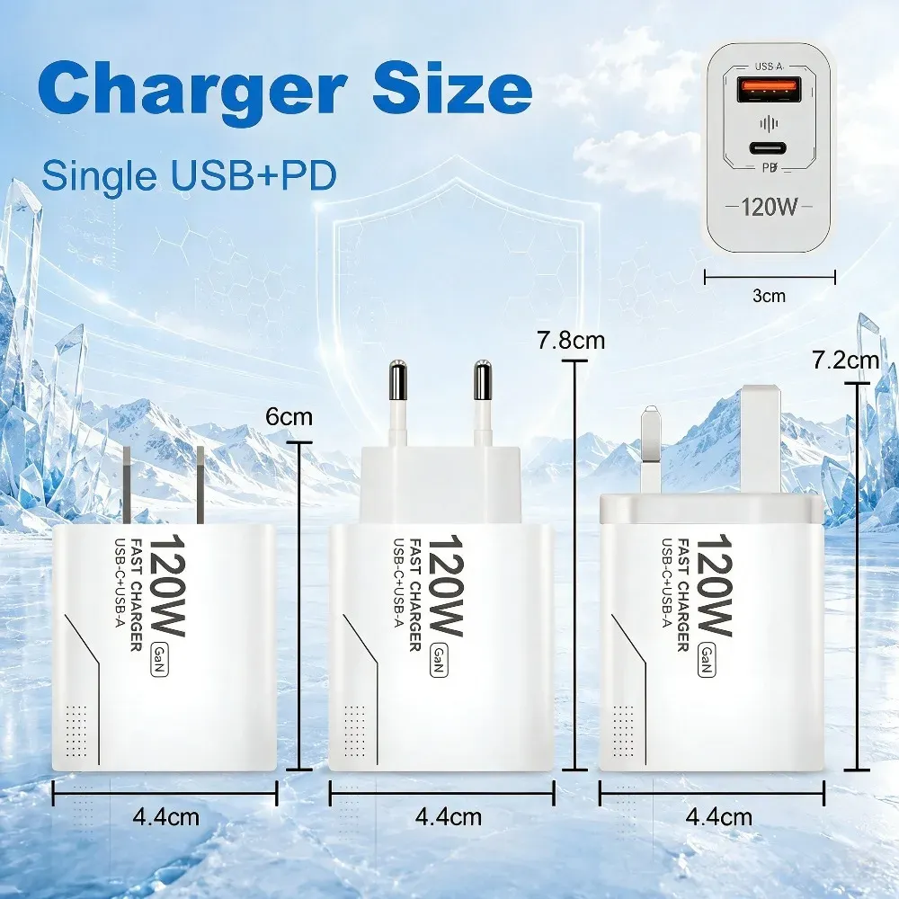 Chargeur USB-C GaN, finitions et matériaux