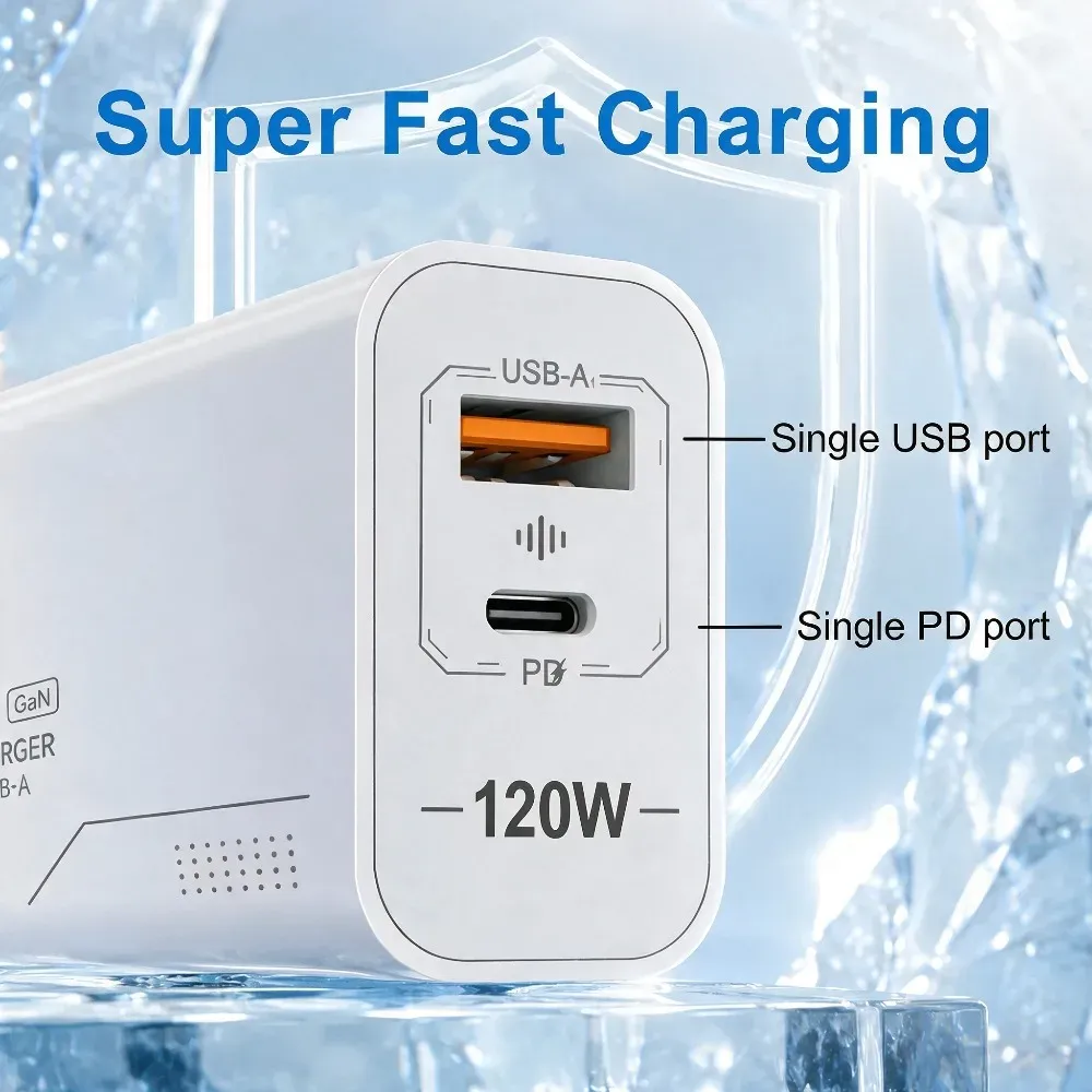 Chargeur USB-C GaN, détail du design