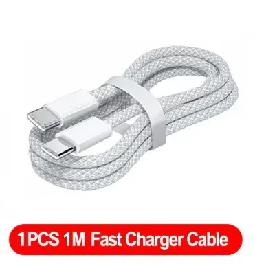 Chargeur USB-C GaN 120 W à 2 ports, charge rapide, adaptateur secteur compatible iPhone, Samsung et Xiaomi, prise US 8